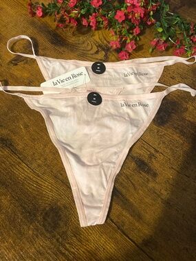2 Light Pink- String Thong-NWT!